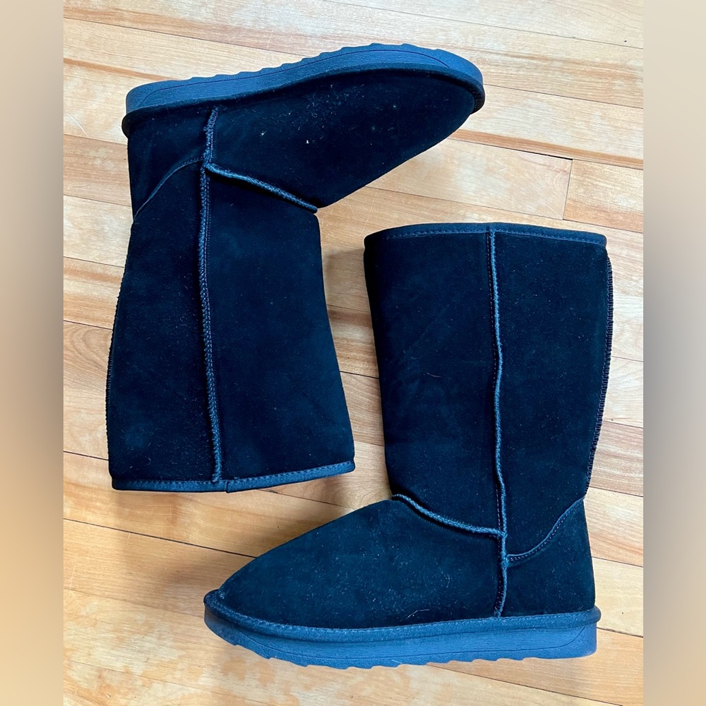 Vepose suede faux fur lined boots, size 11